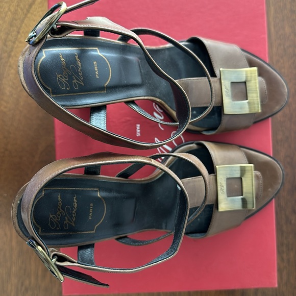 ROGER VIVER Cubiste sandals so 40 - Picture 10 of 10